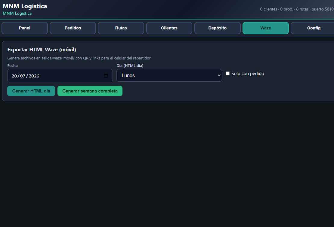 Waze / Móvil — MNM Logística